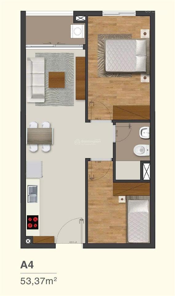 Cho thuê cc moonlight park view, 8,5 triệu, 53 m2, 2pn, 1wc, giá siêu hời, uy tín