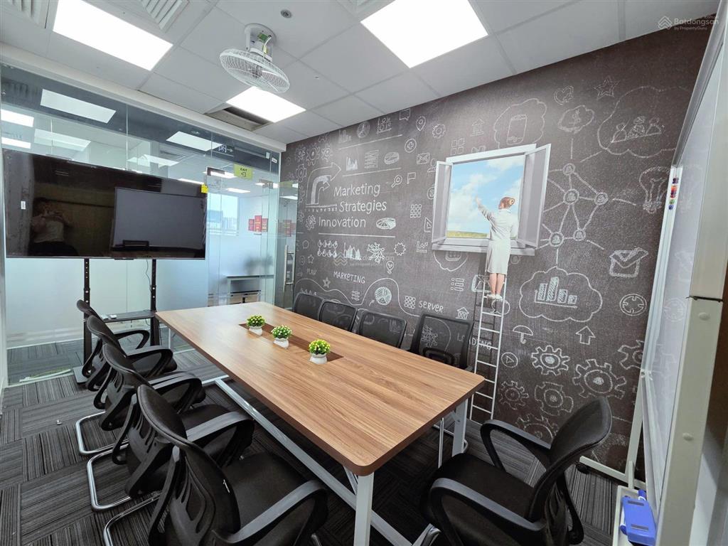 Văn phòng trọn gói full đồ, view đẹp tại duy tân, cầu giấy dt 50m2 giá 2 triệu/pax/tháng