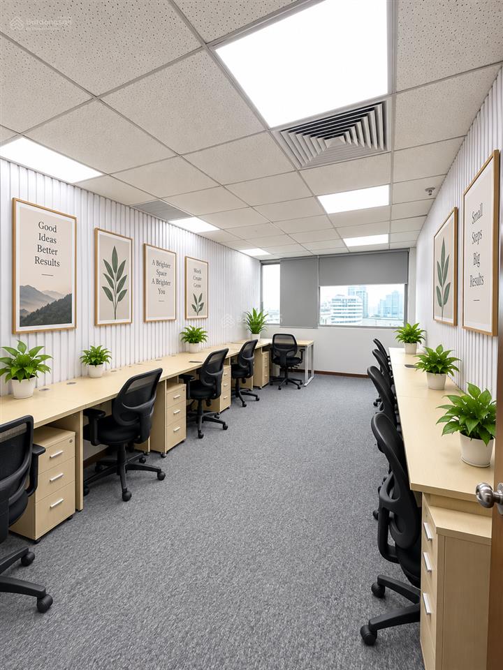 Cho thuê văn phòng trọn gói, chỗ ngồi, coworking space phù hợp từ 1  10ng tại tòa việt á, duy tân