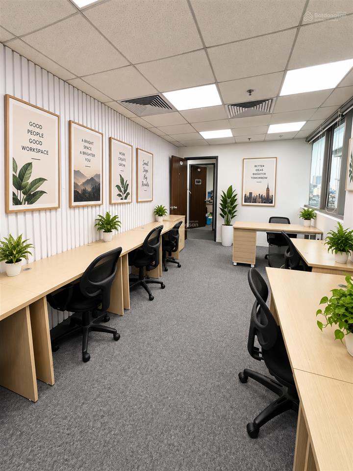 Cho thuê văn phòng trọn gói, chỗ ngồi, coworking space phù hợp từ 1  10ng tại tòa việt á, duy tân