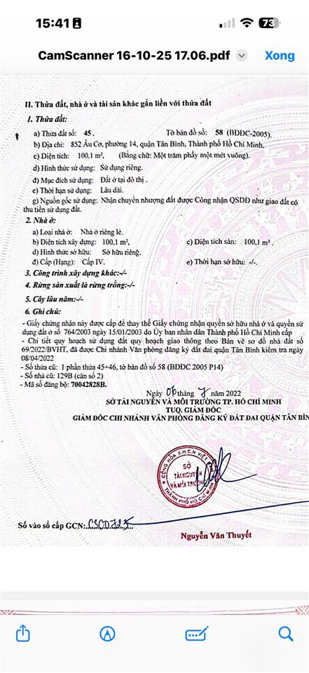 Mặt tiền kinh doanh đường âu cơ, p14 tân bình đoạn đẹp, công nhận 100m2, giá 14,5 tỷ