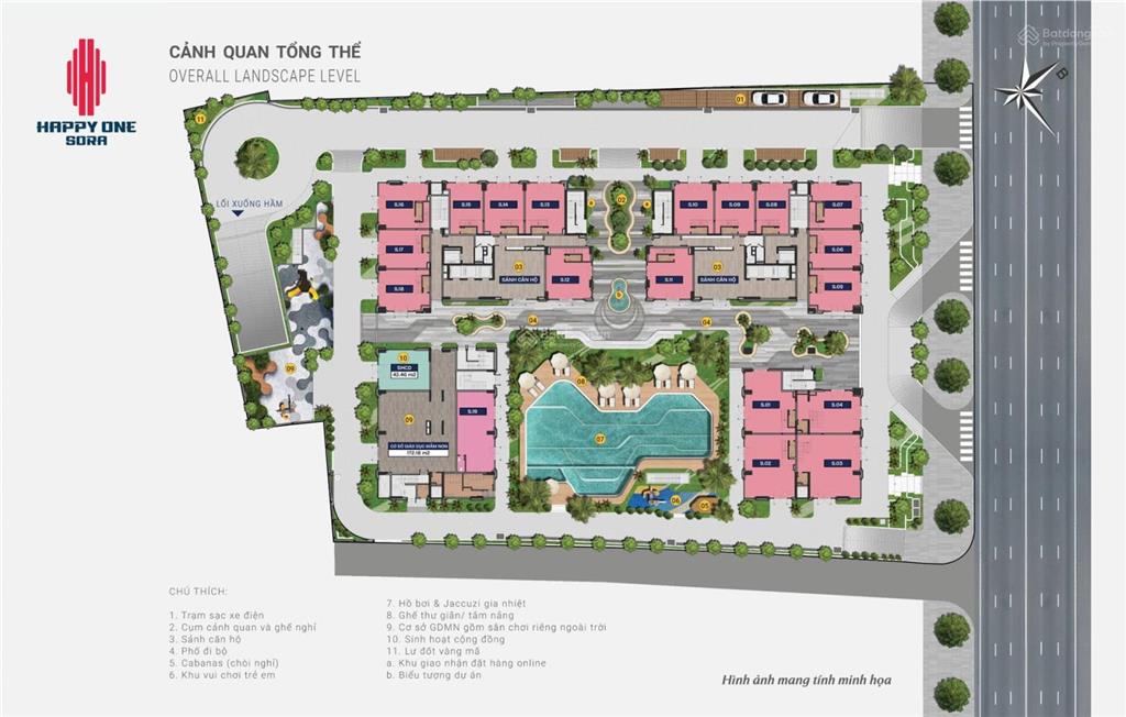 Chính chủ happy one sora | đã cất nóc | sky garden | view hồ bơi | thanh toán 25% | 3,25 tỷ tl