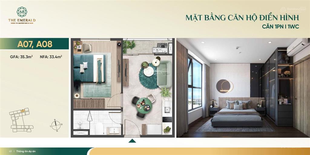 Căn hộ emerald 68 giá tốt nhất, tt 10% kí hđmb, chỉ 10% nhận nhà, booking sớm ck 1% và tặng 50tr