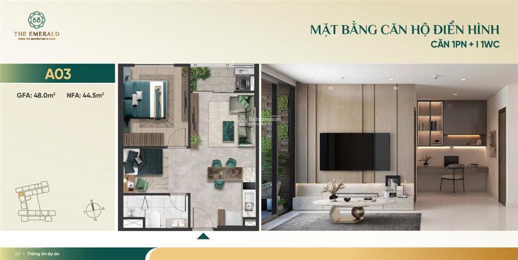 Căn hộ emerald 68 giá tốt nhất, tt 10% kí hđmb, chỉ 10% nhận nhà, booking sớm ck 1% và tặng 50tr