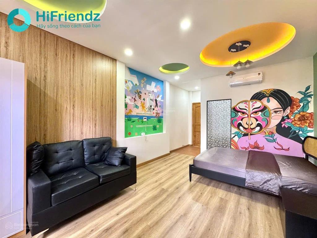 Studio ban công tách bếp quận 8 full nội thất