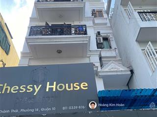 Hẻm nhựa 6m 1 trục ra thẳng mặt tiền chỉ 50m, ngang khủng 6x16m, nhà mới đẹp 5 tầng lộng lẫy