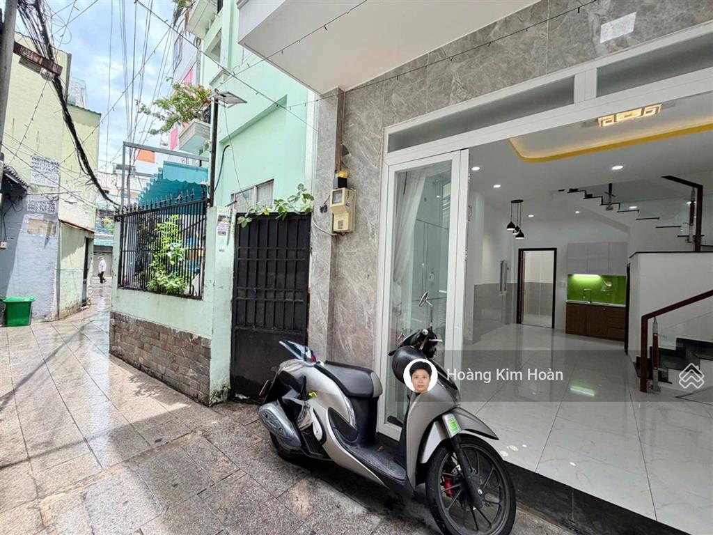 Hẻm 3m 2 căn ra hẻm xe tải tránh, 46m2x2 tầng đúc (có phòng trệt), nhà mới cứng ngang hơn 4m bề thế