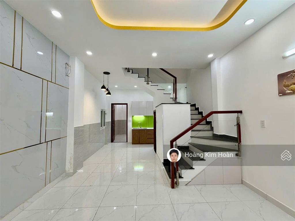 Hẻm 3m 2 căn ra hẻm xe tải tránh, 46m2x2 tầng đúc (có phòng trệt), nhà mới cứng ngang hơn 4m bề thế