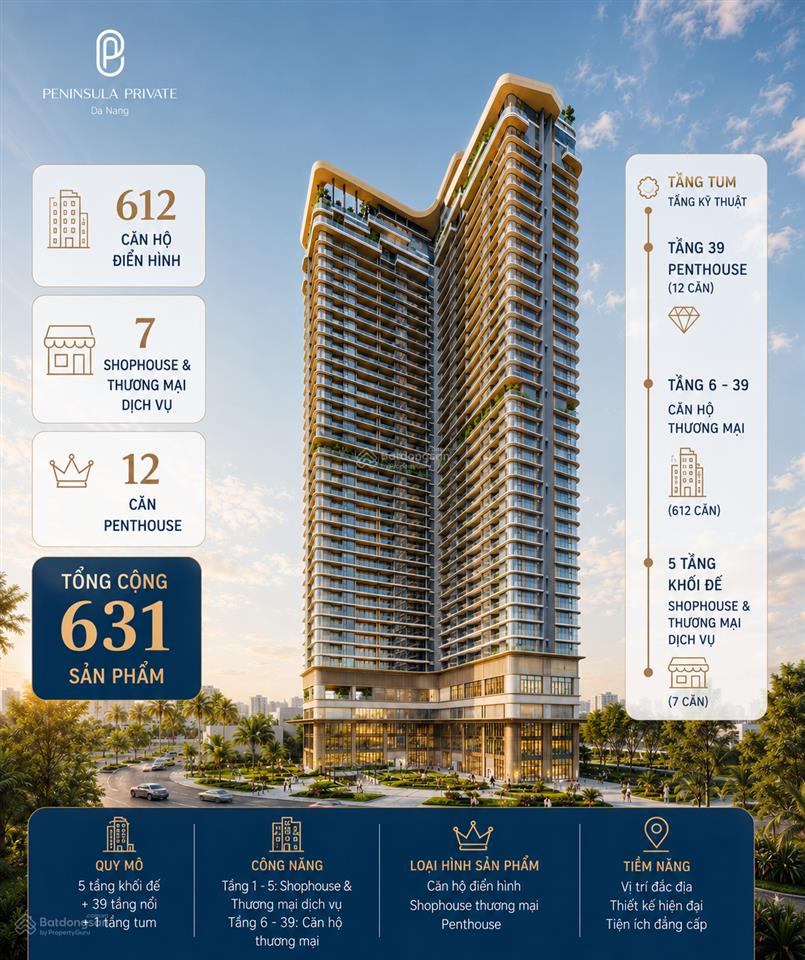 Peninsula private lựa chọn cho người dẫn đầu  chỉ từ 2.x tỷ/căn