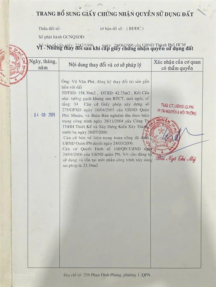 Rẻ nhất phan đình phùng 22,5 tỷ, 64m², 5 tầng, vừa ở vừa kinh doanh