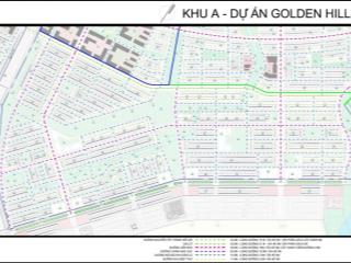 Chính chủ bán đất nền khu b golden hills xây tự do sở hữu lâu dài sổ sẵn cá nhân đường 7,5m giá rẻ