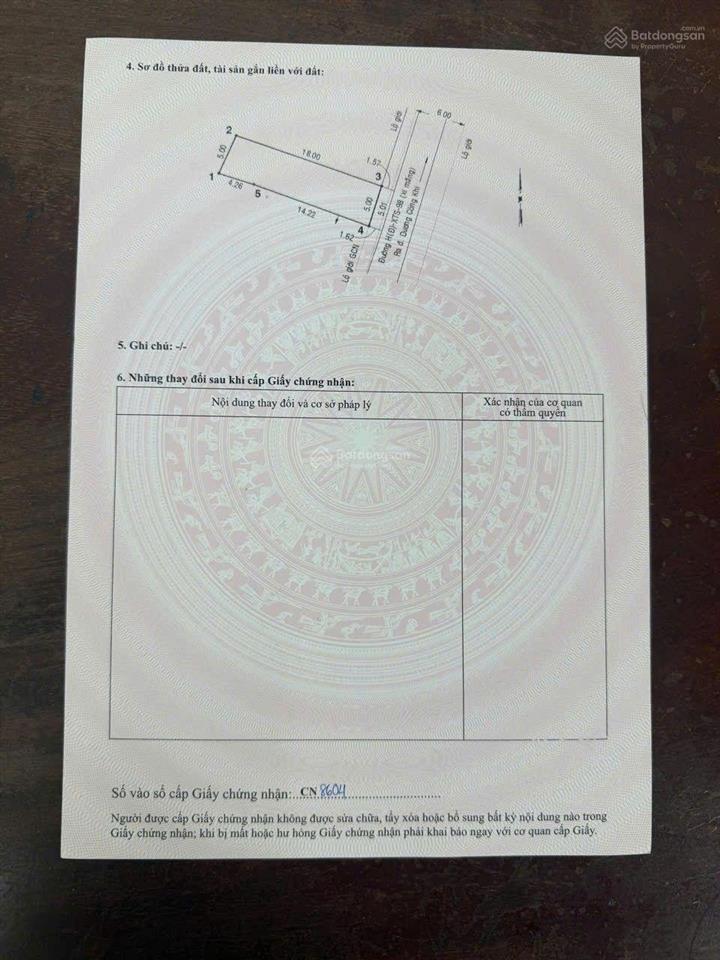 Bán đất hóc môn 5 x 18 giá 2,6 tỷ, shr, hẻm 3m.  0344 898 ***