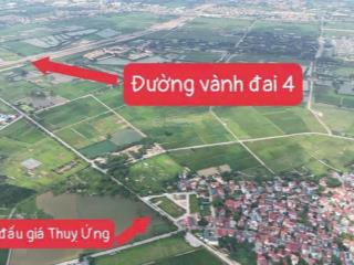 Cần tiền bán gấp đất đẹp nhất đấu giá thụy ứng, đối điện vin olympic, 500m thẳng ra vành đai 4