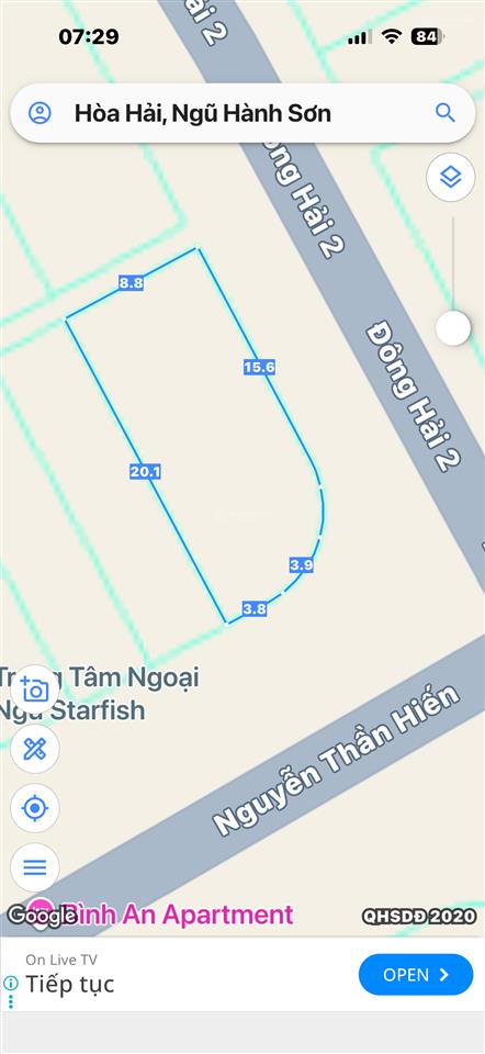 Bán lô 2mt đường nguyễn thần hiến & đông hải 2