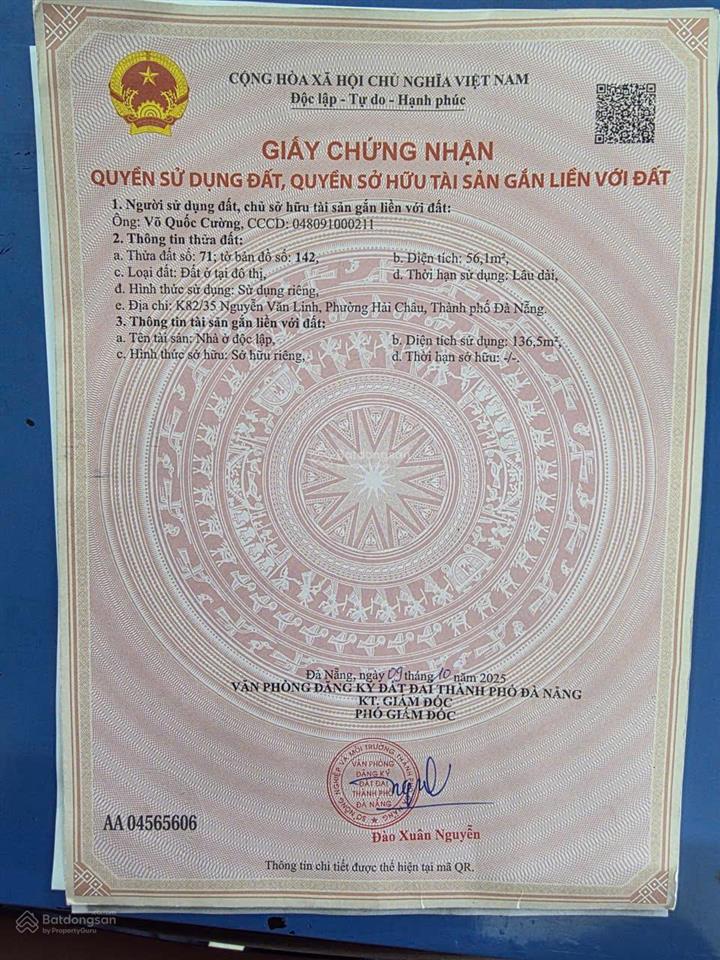Bán nhà kiệt ô tô 5m nguyễn văn linh gần cầu rồng