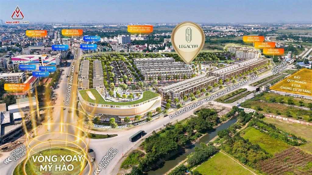 Biệt thự, liền kề legacy 89, vòng xoáy trung tâm mỹ hào, chiết khấu lên 23%, giá chỉ từ 7.4 tỷ