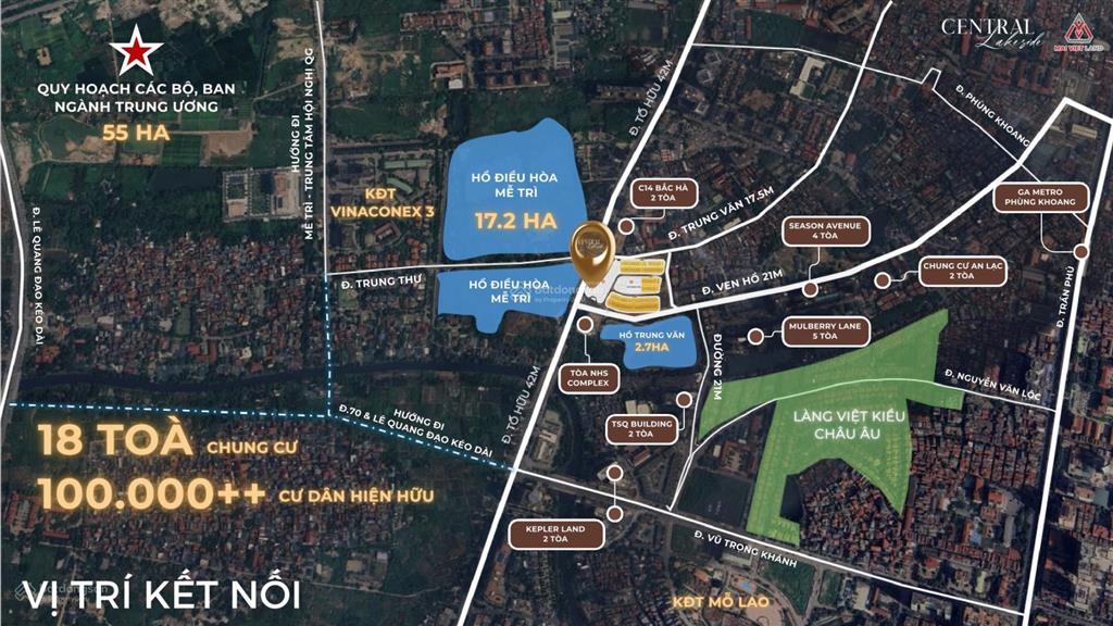 5 suất ngoại giao mặt hồ trung văn taseco central lakeside tố hữu  tặng ngay 500 triệu