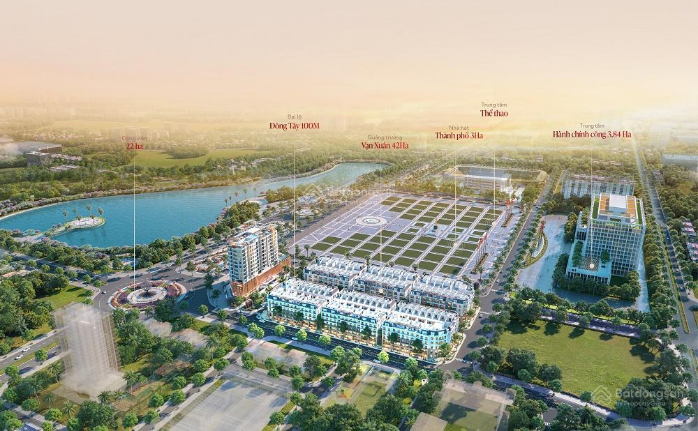 Shophouse phố đi bộ quảng trường vạn xuân, thành phố phổ yên, thái nguyên