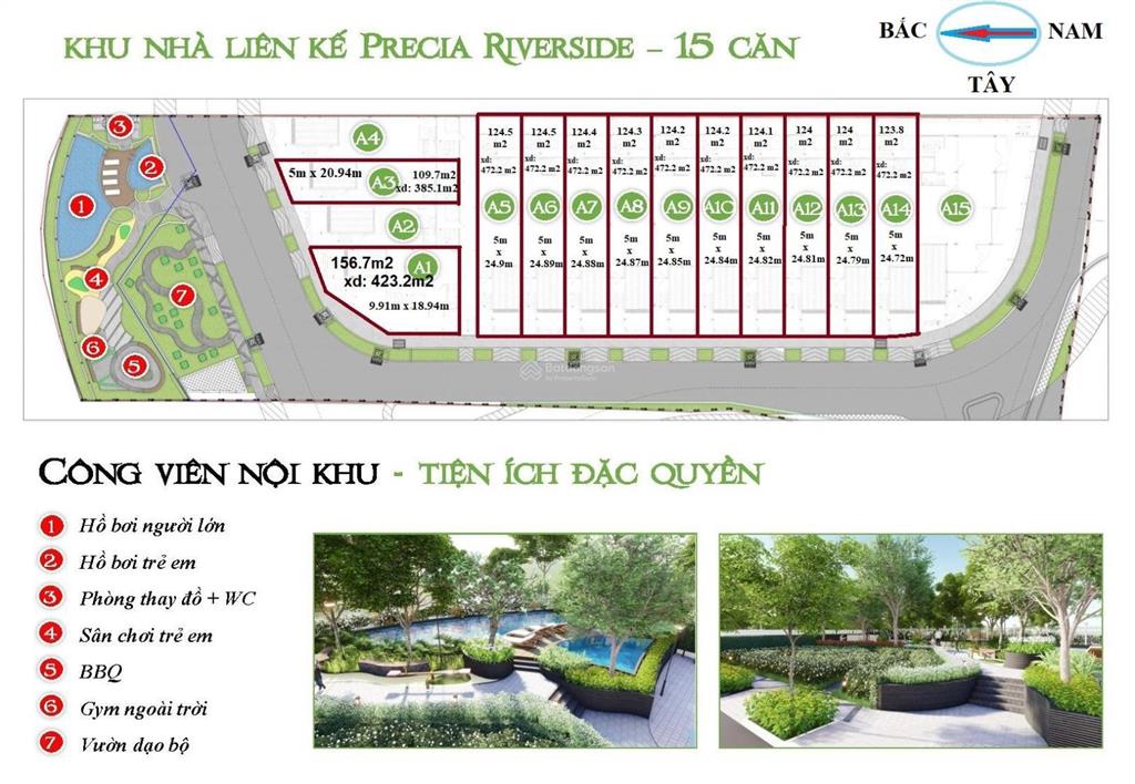 Nhà phố liên kế an phú thủ đức, 1 hầm 1 trệt 3 lầu 1 sân thượng, diện tích xd 472m2
