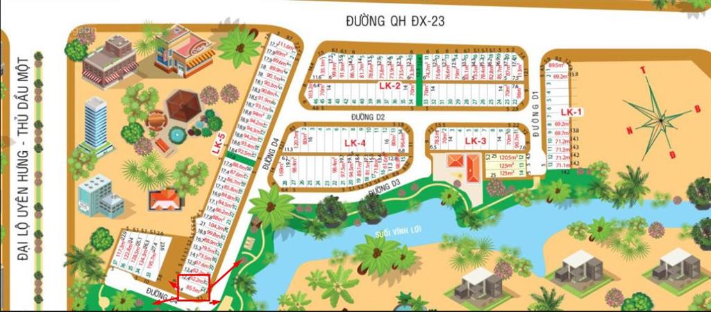 70m2 đất full thổ cư vĩnh tân chỉ 970 triệu, sổ hồng riêng, gần kdc thái bình dương, tân uyên