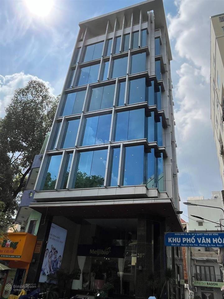 Bán toà nhà vp góc 2 mặt đường nguyễn văn thủ, đakao, q1. 9 x20m. hầm 9 tầng. hđt 350tr. giá 103 tỷ