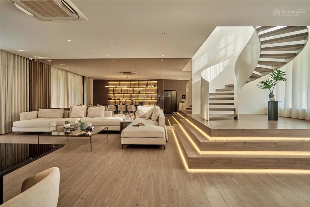 Bán biệt thự khu compound nguyễn văn hưởng, thảo điền dt 15 x 26m. 4 tầng. giá chỉ 88 tỷ