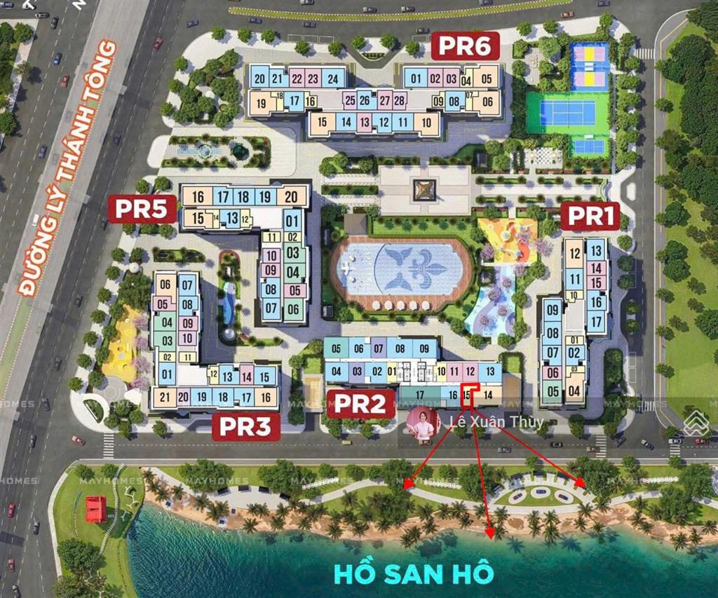 Độc quyền studio trục 15 view hồ san hô paris 2, giá 2.450 tỷ.  0869 547 ***
