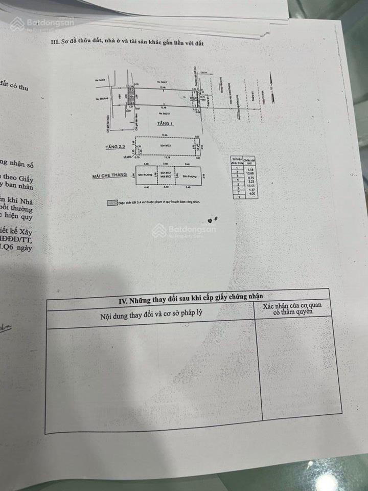 Bán nhà 2 mặt tiền sát cầu hậu giang q6 4 x 16 ko lộ giới 4 tầng nhà mới đẹp giá 8,x tỷ