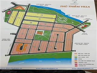 Bán lô góc nền kdc villa thủ thiêm, p. thạnh mỹ lợi, q2, tp thủ đức