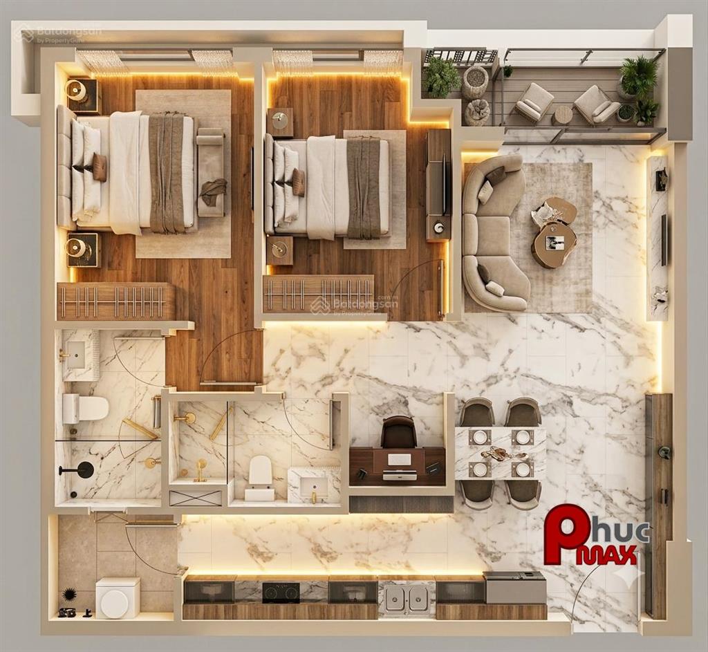 Hiếm sở hữu 2pn thô 85m² view sông gladia heights giá cực tốt vốn chỉ 10% nhận nhà thiết kế ngay