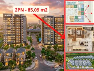 Hiếm sở hữu 2pn thô 85m² view sông gladia heights giá cực tốt vốn chỉ 10% nhận nhà thiết kế ngay