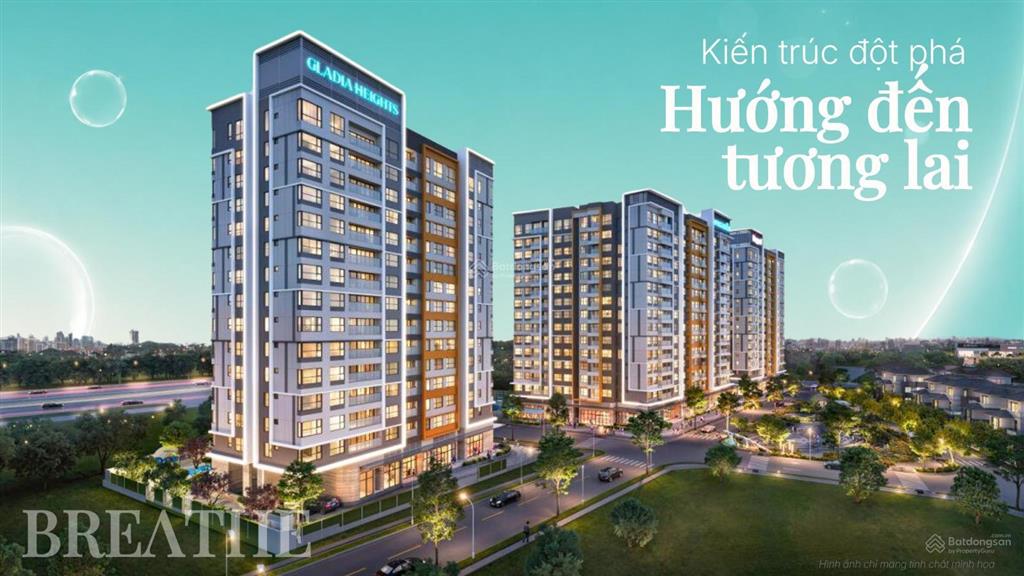 Hot! 1pn+1 tòa b1 gladia height chỉ 5.3 tỉ chưa ck 17%  vốn 10% căn hiếm khang điền keppel land q2