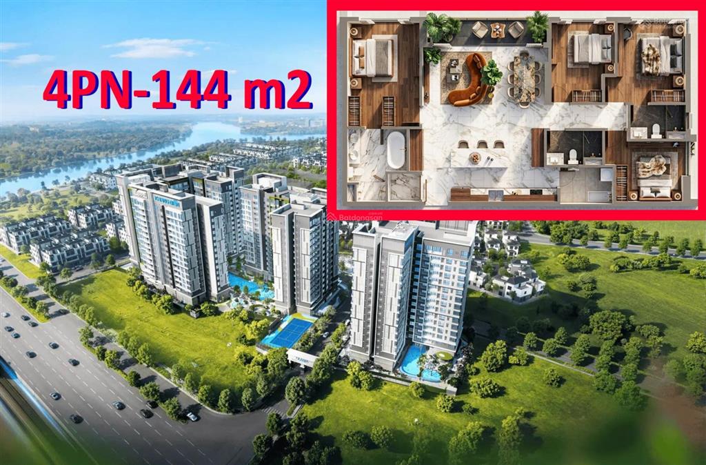 4pn đông nam 144m2 view hồ bơi bản thiết kế tinh hoa giới hạn gladia heights chỉ 10% sở hữu ngay