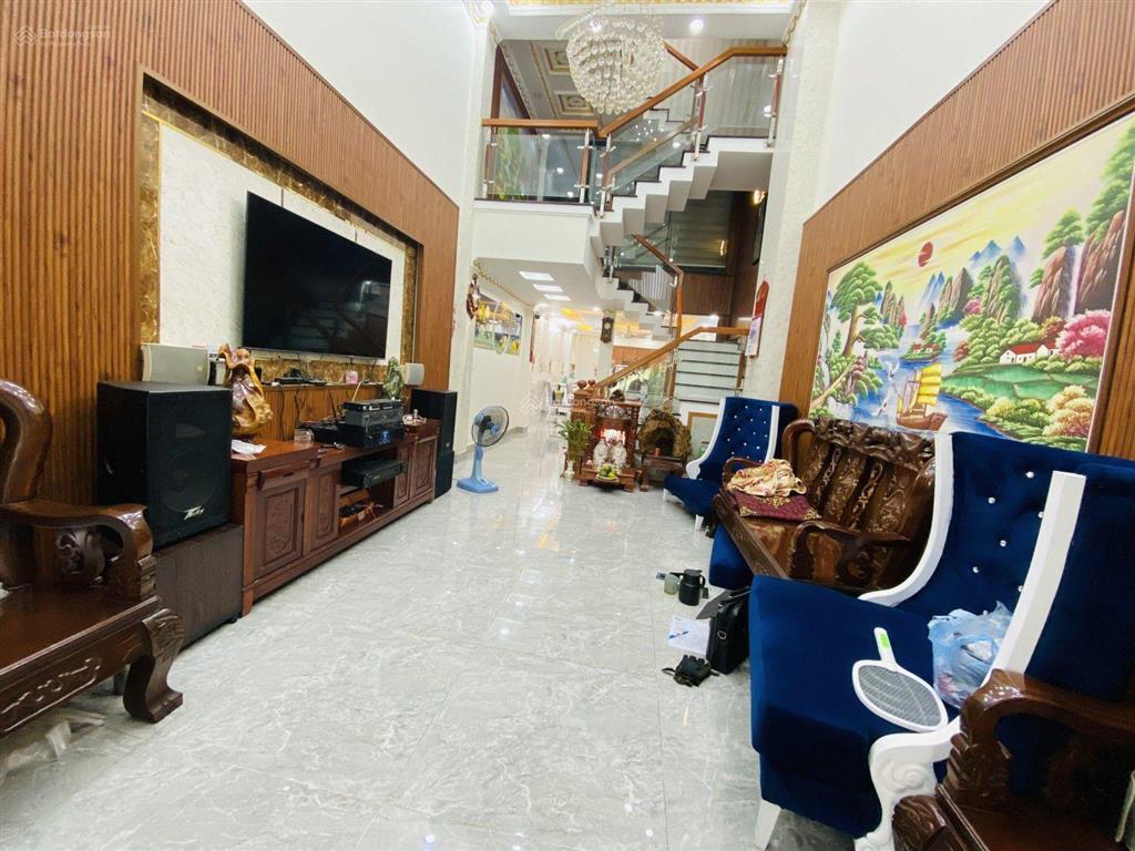 Thạnh xuân 24 quận 12  4 tầng 67m2 4x17  hẻm nhựa xe tải thông  nội thất xịn  chỉ 6,2 tỷ