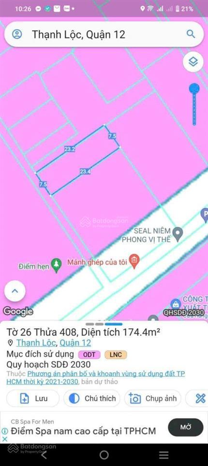 Gấp bán giảm 400tr còn 8 tỷ  thạnh lộc, quận 12  3 tầng 142m2, 7x20,3m  hẻm xe tải thông