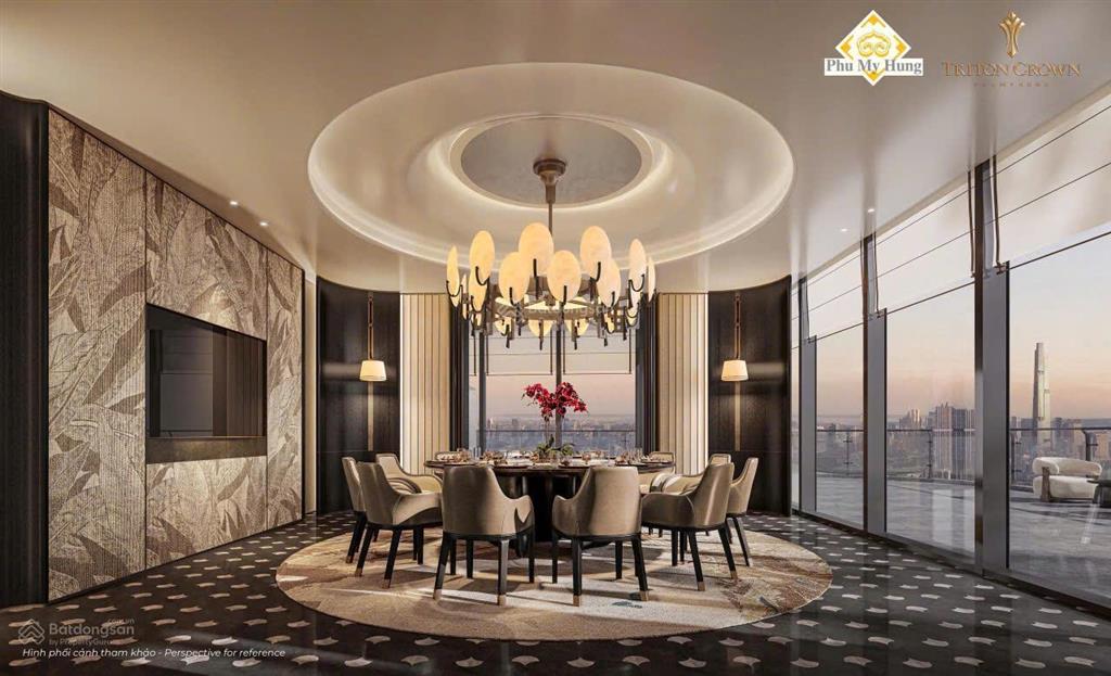Mở bán căn hộ cao cấp triton crown phú mỹ hưng tại hồ bán nguyệt2pn 88m2 với giá từ 18 tỷ tại pmh