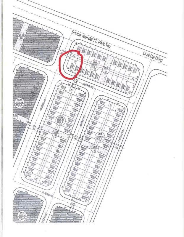 Cắt lỗ 200 triệu ô góc 128m đất đấu giá trung tâm phúc thọ chỉ còn 4,946 tỷ