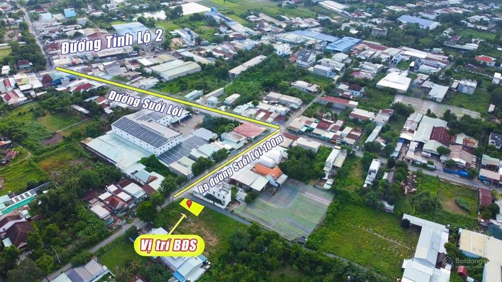 Cô mỹ lớn tuổi, gửi bán lô đất 122m2 nở hậu, đường suối lội, cách thpt tân thông hội chỉ 500m, shr