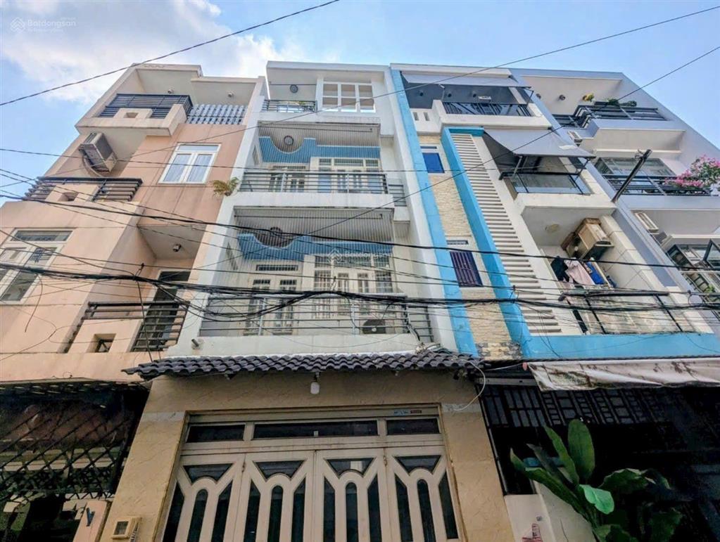 Giảm 300tr  nhà 4 tầng  dt 4x15m  hẻm 6m  đường số 21 quang trung phường 8