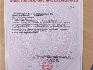 SỔ HỒNG ĐÃ VỀ – MỞ BÁN DÃY ĐẤT MẶT TIỀN THẠNH LỘC 27 GẦN CHỢ CẦU ĐỒNG