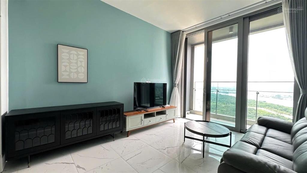 Empire city  thủ thiêm cho thuê căn góc 2pn  full nội thất  view sông, quận 1 thoáng