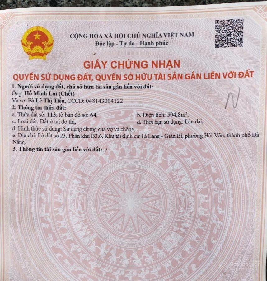 Đất hoà bắc  dt 505m2  ngang 20m  chỉ 15tr/m2. giá cực rẻ