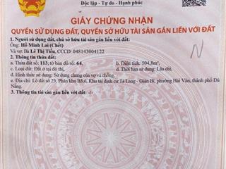 Đất hoà bắc  dt 505m2  ngang 20m  chỉ 15tr/m2. giá cực rẻ