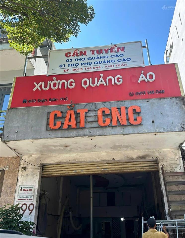 Bán nhà đất mặt tiền 699 điện biên phủ, thanh khê, đà nẵng  100m2 tặng nhà c4  giá 10.9 tỷ tl
