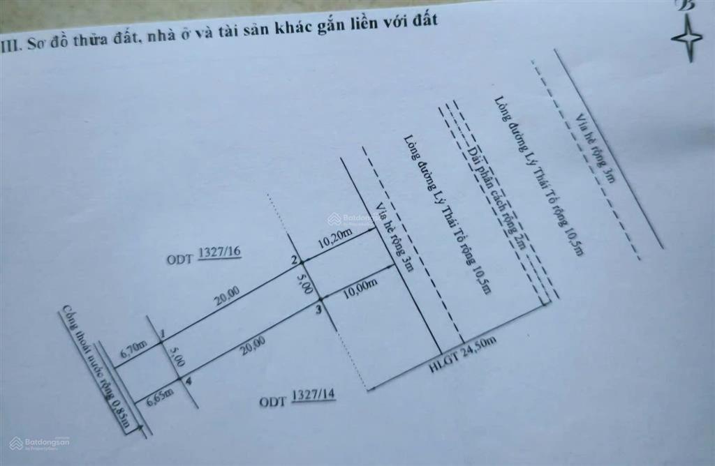 Bán đất mặt tiền lý thái tổ, p. an thắng 100m² (5x20m). vị trí kinh doanh đỉnh 5 tỷ