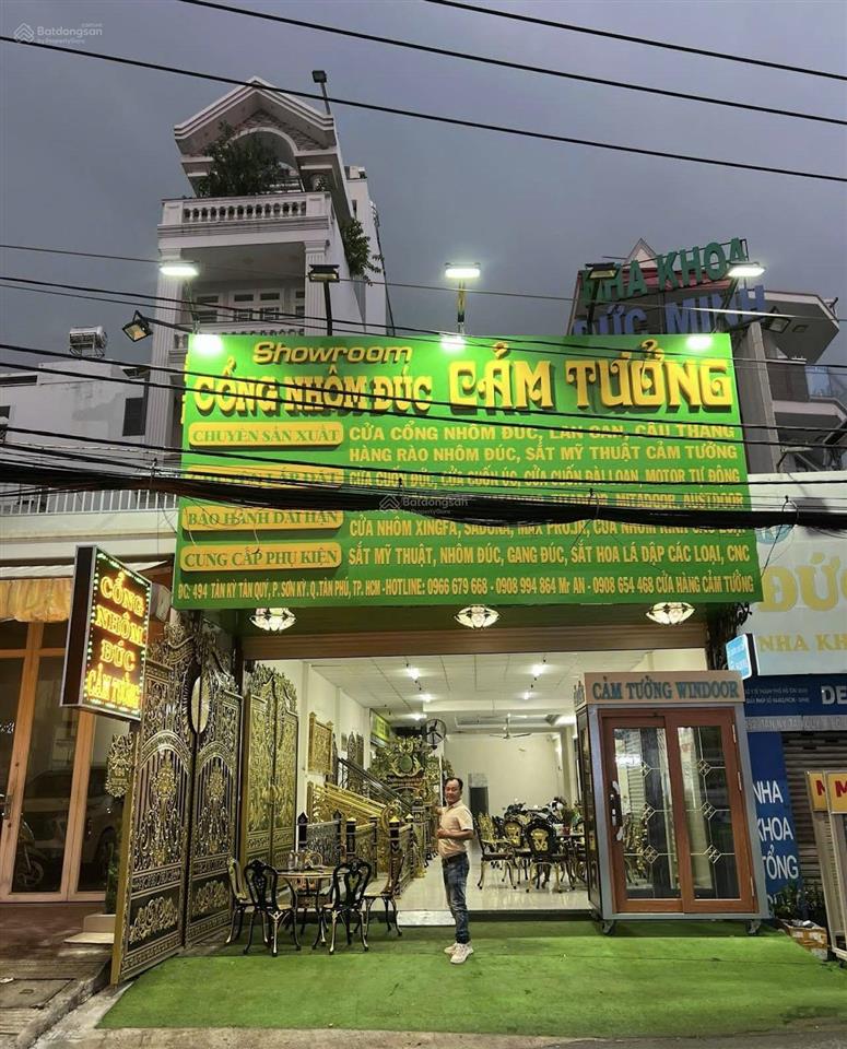 Cho thuê mtkd ngang dtcn 187m²  1 lầu tân kỳ tân quý  tân phú