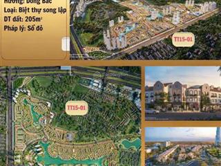 Lô góc 3 mặt đườg, vị trí kim cương mặt sau là đường liên khu 8 khu đô thi sudico nam an khánh