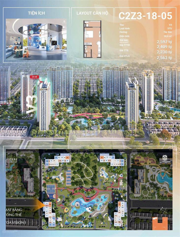 Bán studio 29,1m2 vinhomes ocean park 3, 2,531 tỷ. hỗ trợ vay nh hỗ trợ ân hạn gốc, lãi suất 30th