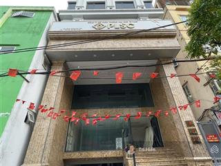 Cho thuê sàn vp phố nguyễn khánh toàn 235m2, mt 8,5m, có hầm, 2 thang máy, 2 vệ sinh, thông sàn