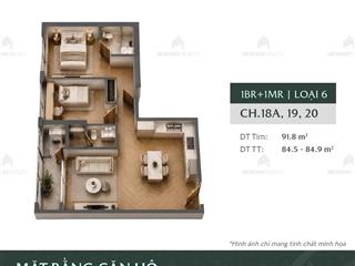 Bán căn 2pn giá tốt nhất masterise cao xà lá  84m2  11,4 tỷ  mua trực tiếp cđt